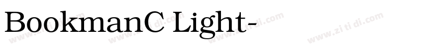 BookmanC Light字体转换